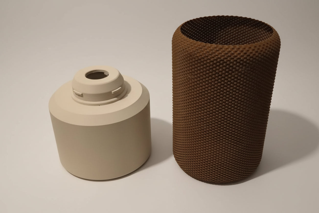 Kit abajur 3D DIY Mesh Glow, structură geometrică din PLA pentru montare pe bază IKEA Skala, fără componente electrice