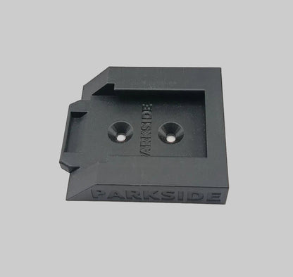 Sistem de depozitare 3D pentru baterii Parkside 12V, montaj compact sub raftul de lucru