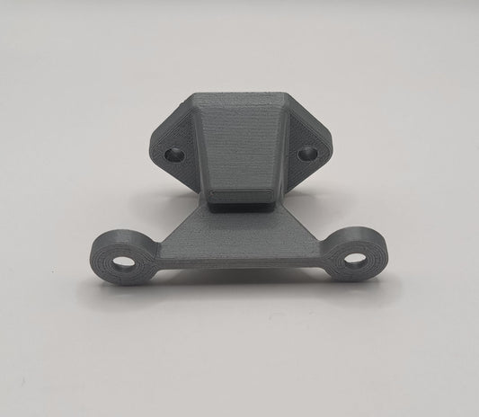 Sistem de fixare prin clipsare format din două piese pentru ușa exterioară a rulotei.