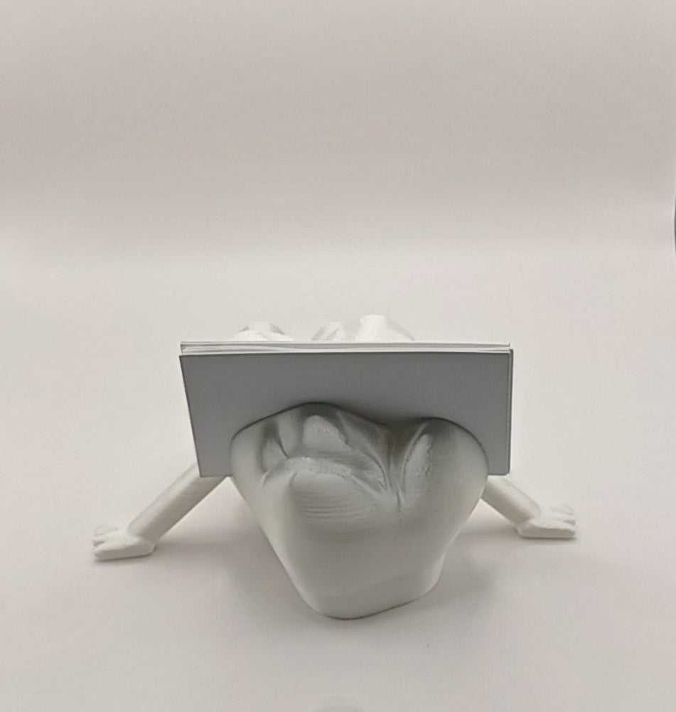 Suport Cărți de Vizită Dinte Molar Articulat – Personaj de Birou Printat 3D, Premium, pentru Cabinete Stomatologice