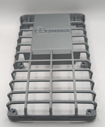 Capac grilă boiler Truma rulotă, realizat prin printare 3D din material ABS rezistent, culoare gri.