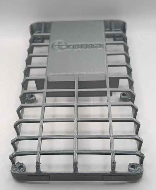 Capac grilă boiler Truma rulotă, realizat prin printare 3D din material ABS rezistent, culoare gri.