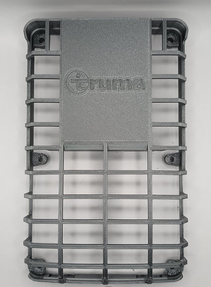 Piesă de schimb capac boiler Truma pentru rulote și autorulote, fabricat din ABS gri de înaltă densitate la Atelierul de 3D.
