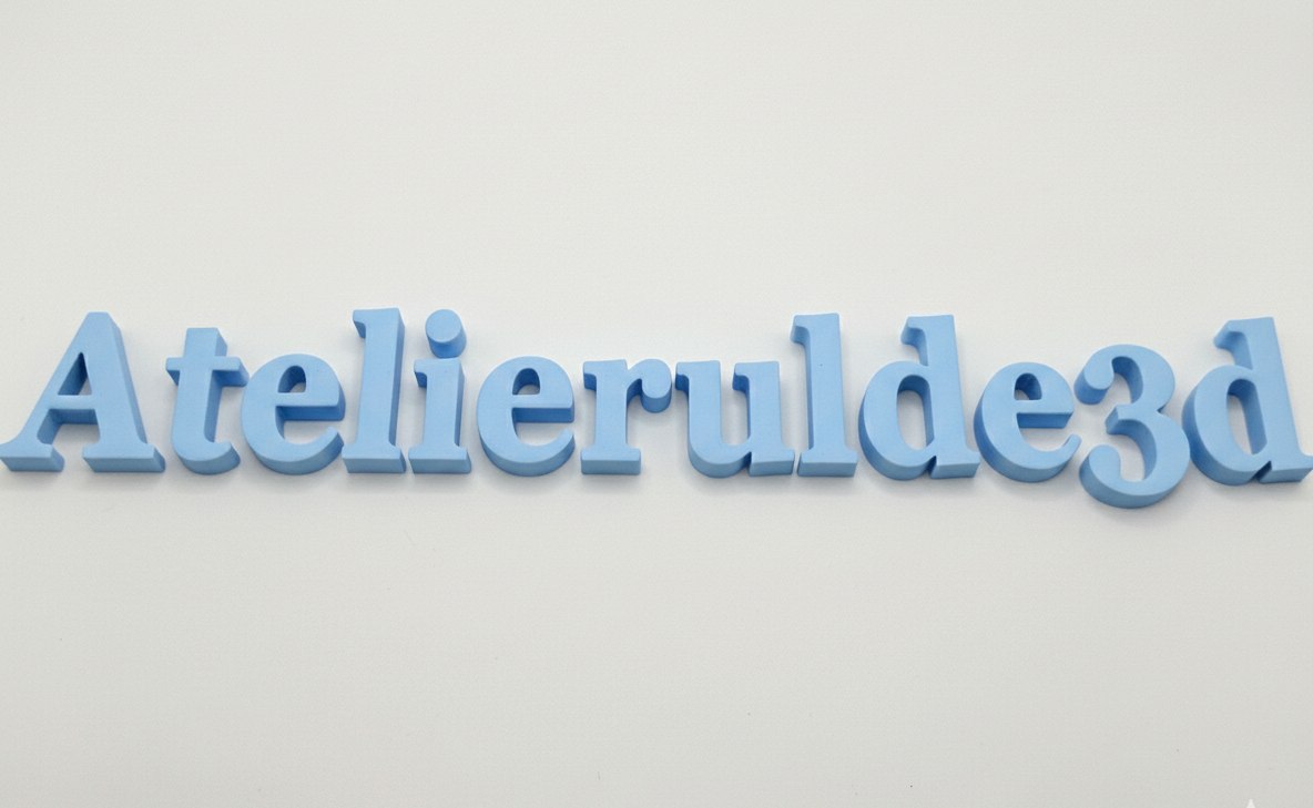 Litere 3D Personalizabile din PLA – Dimensiuni 5 cm sau 10 cm | Print 3D la comandă