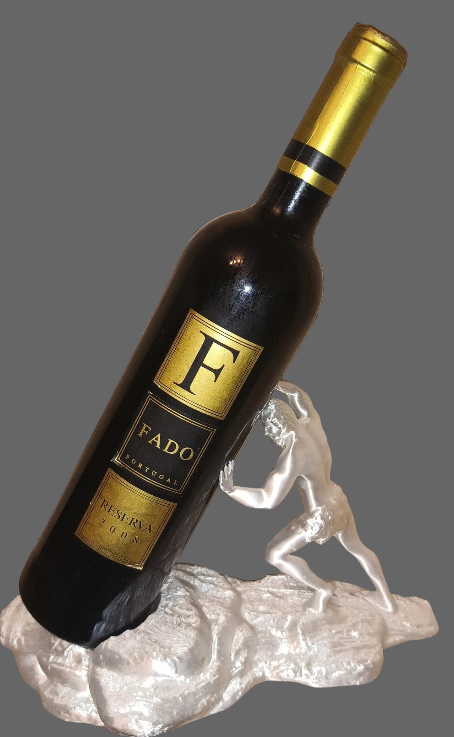 Suport sticlă de vin – Zeu grec inspirat | Proiectați imprimare artistică 3D